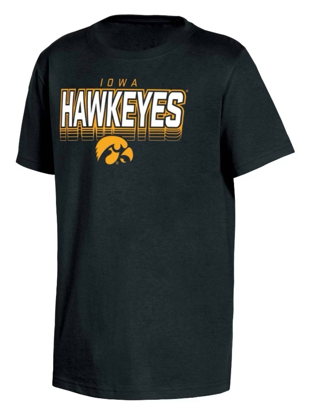 Iowa Hawkeyes Graphic Tee Boys Small (6/7) Black